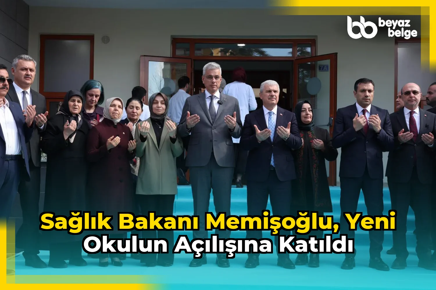 Sağlık Bakanı Memişoğlu, yeni okulun açılışına katıldı