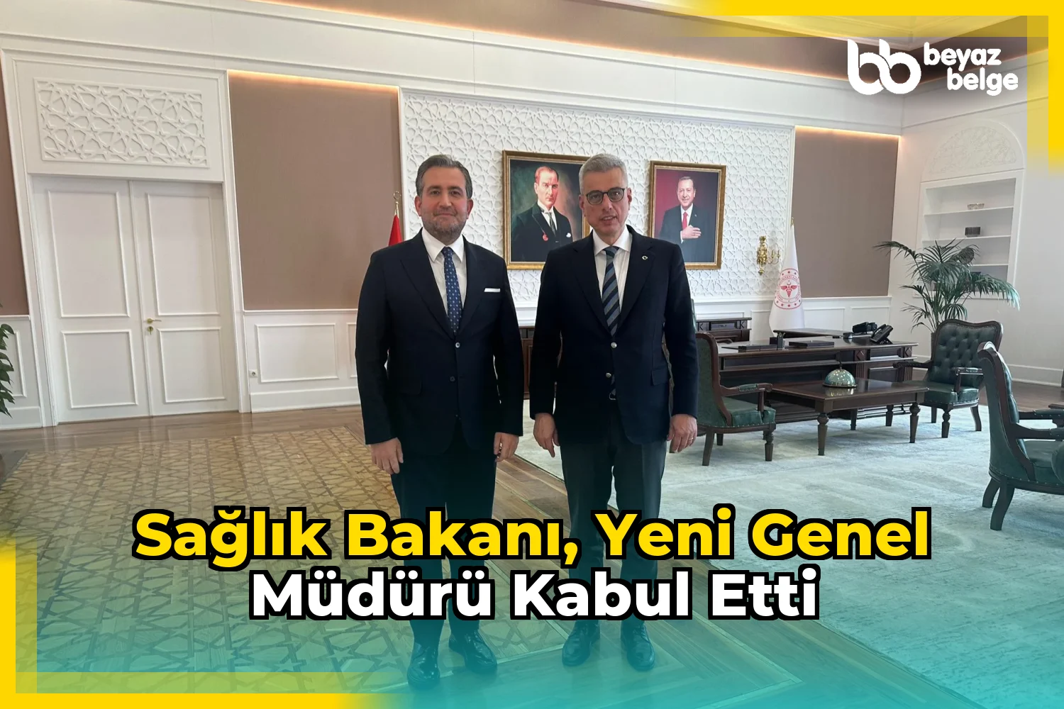 Sağlık Bakanı, yeni genel müdürü kabul etti