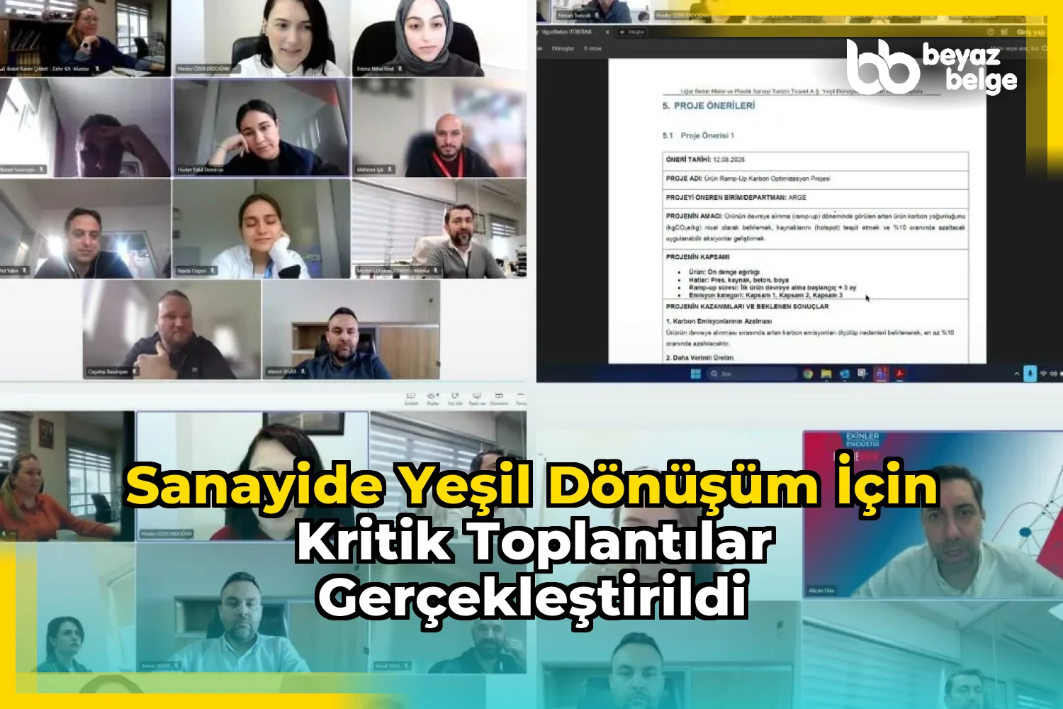 Sanayide Yeşil Dönüşüm İçin Kritik Toplantılar Gerçekleştirildi