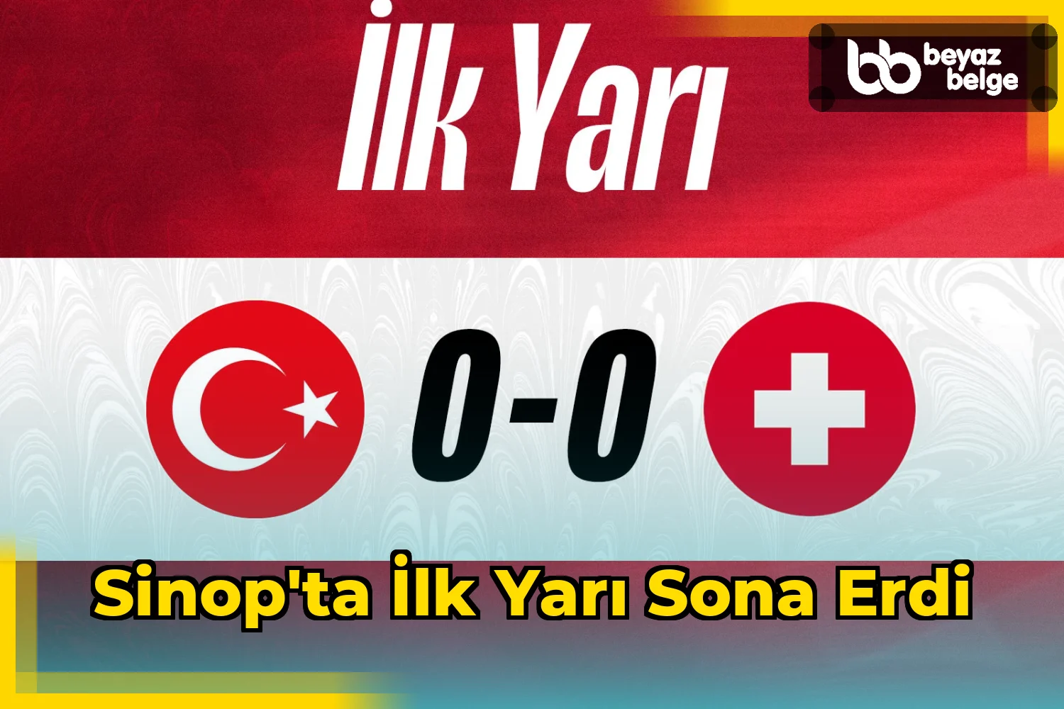 Sinop'ta ilk yarı sona erdi