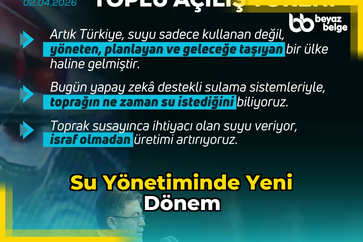 Su Yönetiminde Yeni Dönem