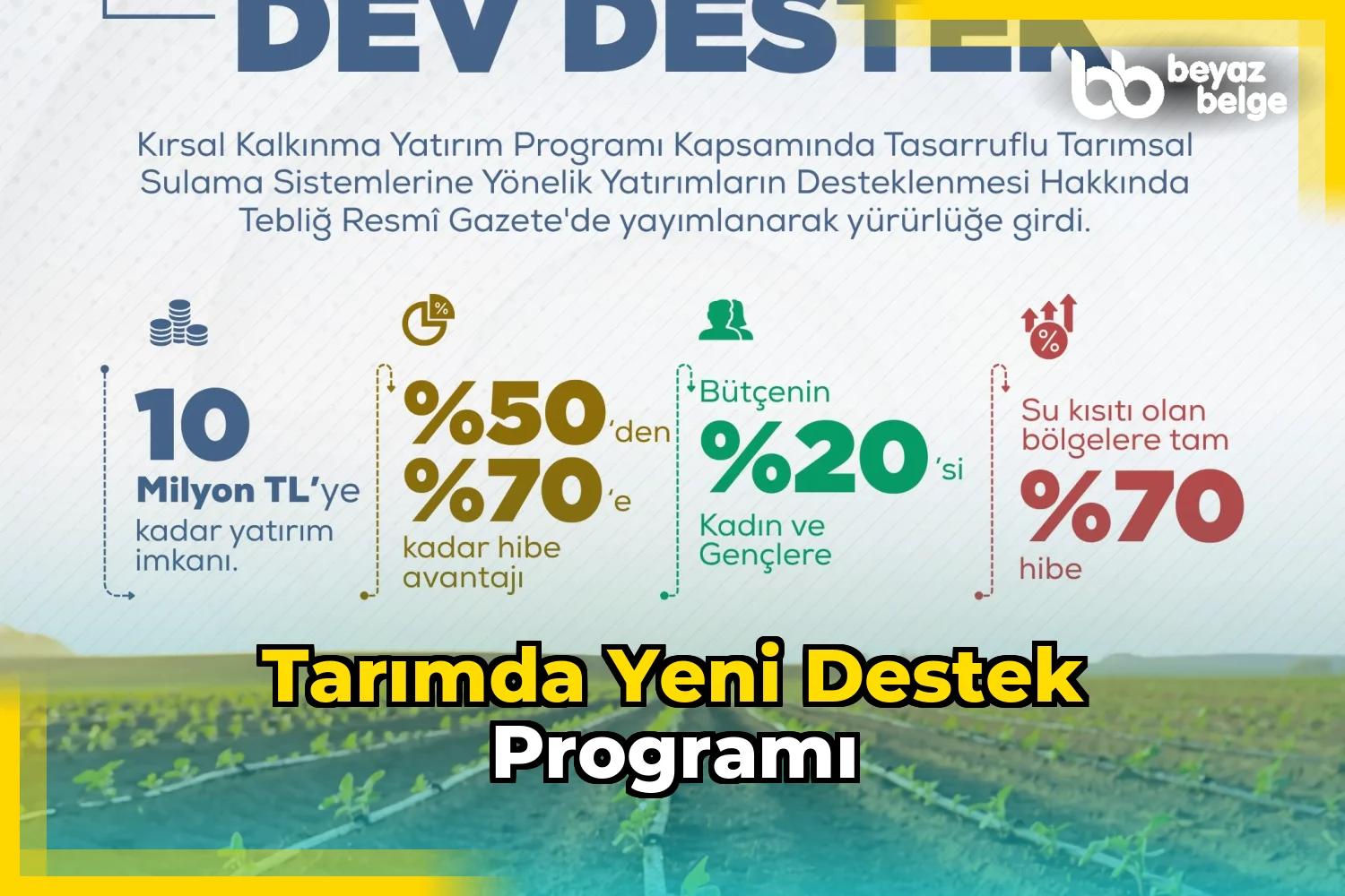Tarımda Yeni Destek Programı