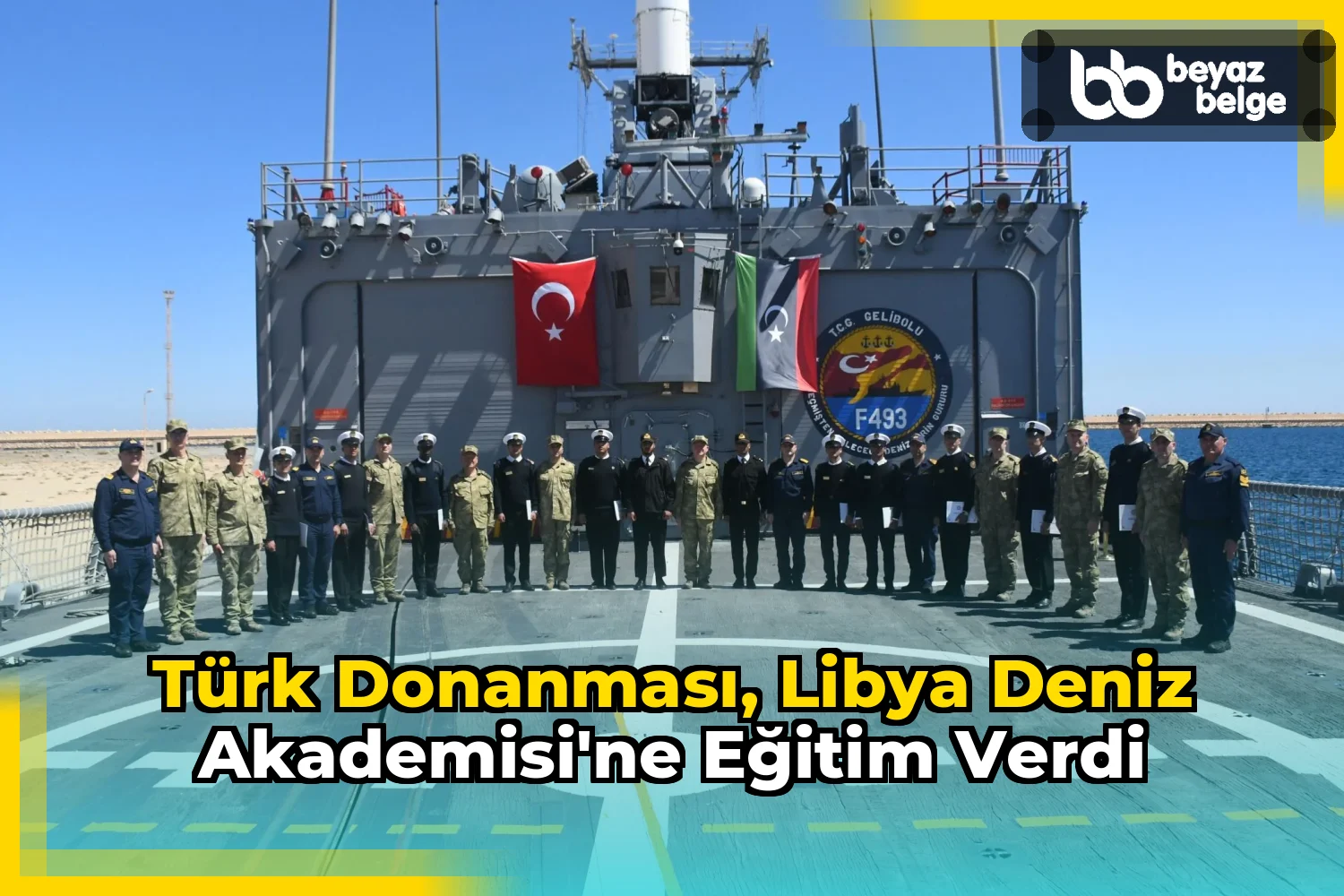 Türk Donanması, Libya Deniz Akademisi'ne Eğitim Verdi