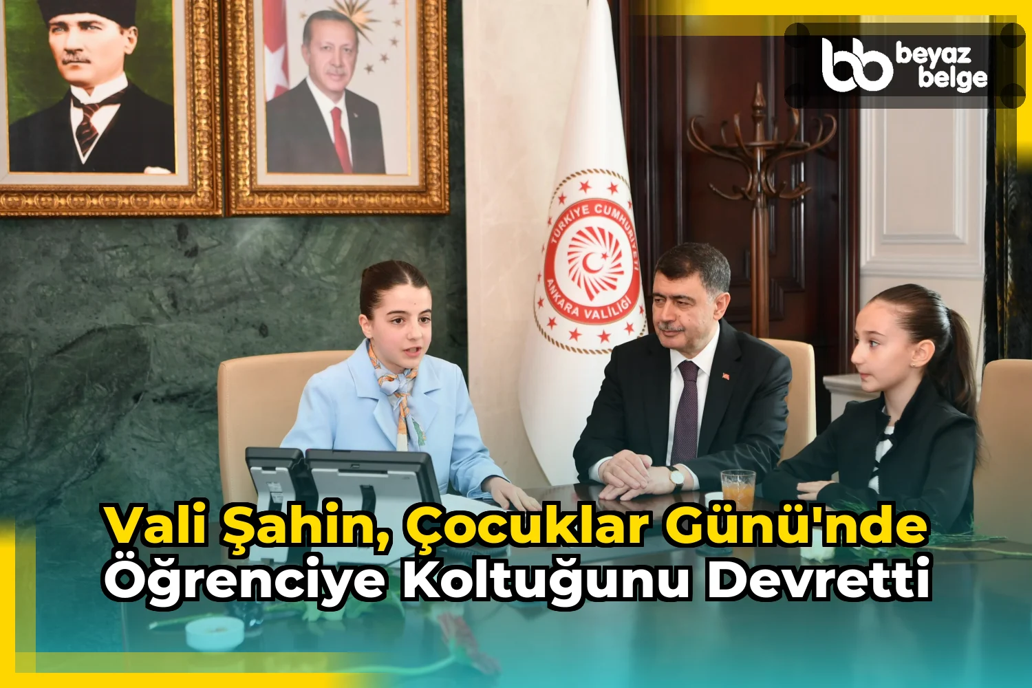 Vali Şahin, Çocuklar Günü'nde Öğrenciye Koltuğunu Devretti
