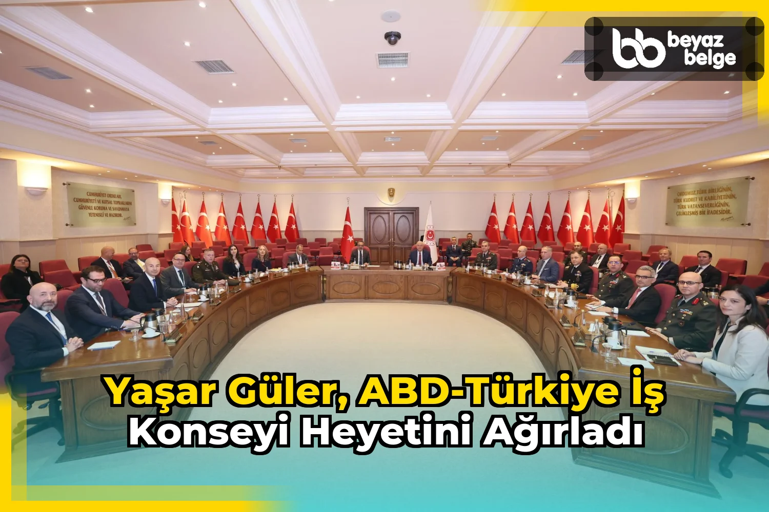 Yaşar Güler, ABD-Türkiye İş Konseyi Heyetini Ağırladı