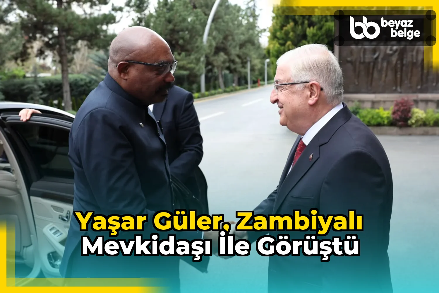 Yaşar Güler, Zambiyalı mevkidaşı ile görüştü