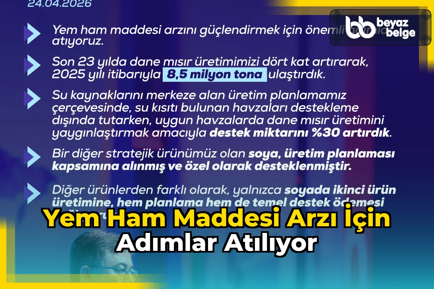 Yem ham maddesi arzı için adımlar atılıyor