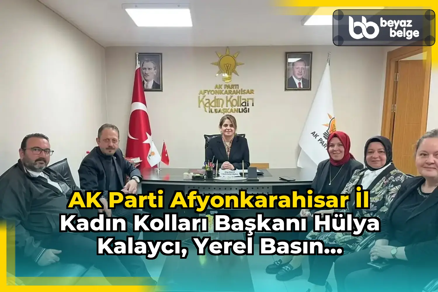 AK Parti Afyonkarahisar İl Kadın Kolları Başkanı Hülya Kalaycı, Yerel Basın Temsilcilerini Ağırladı