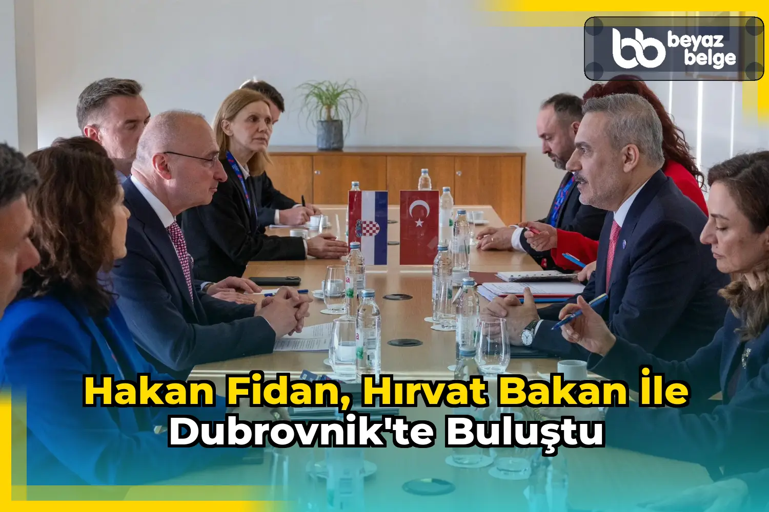 Hakan Fidan, Hırvat Bakan ile Dubrovnik'te buluştu