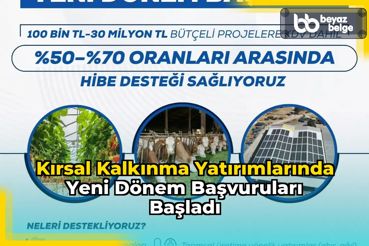 Kırsal Kalkınma Yatırımlarında Yeni Dönem Başvuruları Başladı