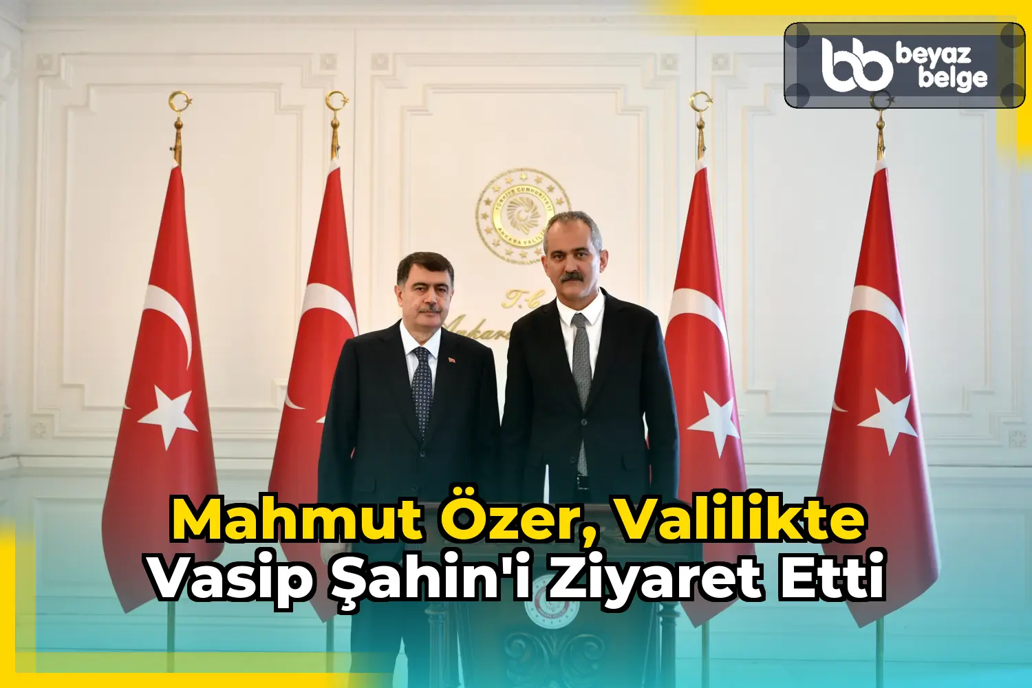 Mahmut Özer, Valilikte Vasip Şahin'i Ziyaret Etti