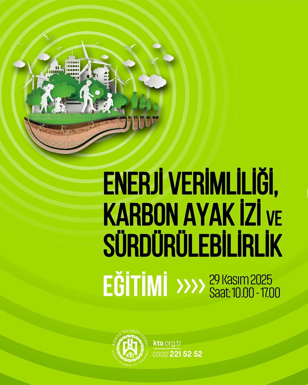 Konya Ticaret Odası'ndan Enerji Verimliliği, Karbon Ayak İzi ve Sürdürülebilirlik Eğitimi