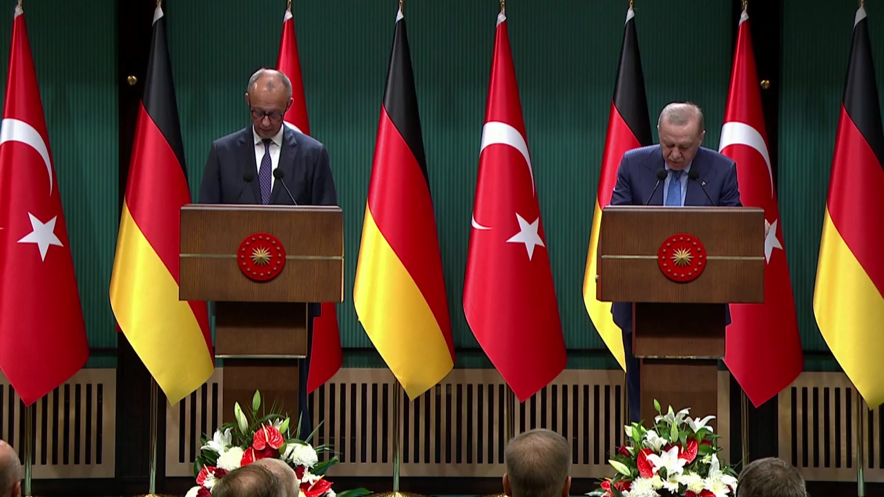 Türkiye Cumhurbaşkanı Recep Tayyip Erdoğan'dan Almanya Şansölyesi Friedrich Merz ile Ortak Basın Toplantısı Paylaşımı