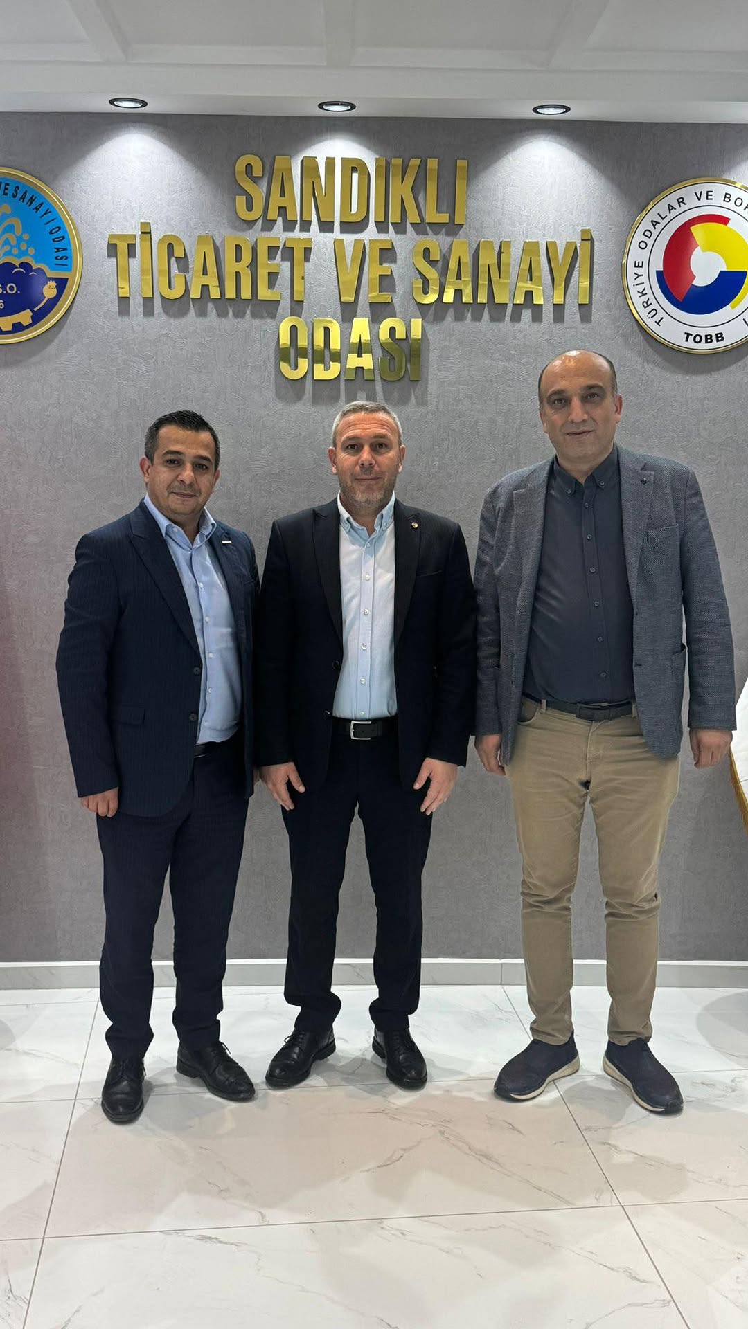 Yapı Kredi Bankası Sandıklı Şube Müdürü ve Şube Yetkilisi Odamızı Ziyaret Etti