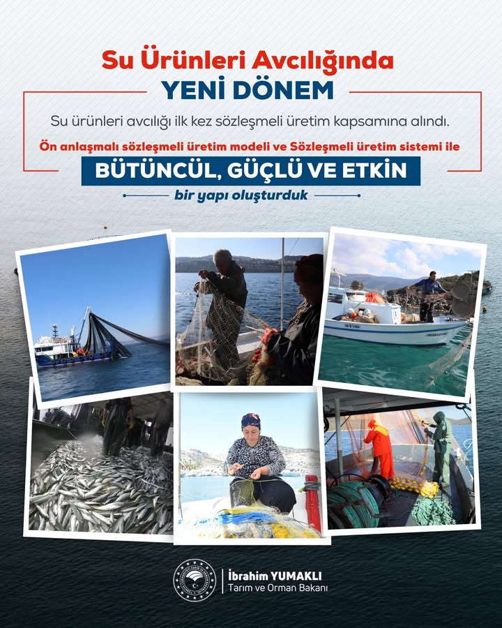 Su Ürünleri Avcılığında Sözleşmeli Üretim Dönemi Başlıyor