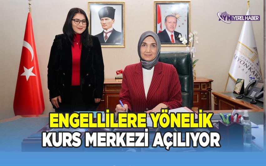 Afyonkarahisar Valiliği'nden Beyazay Derneği'ne Engellilere Yönelik Kurs Merkezi Tahsisi