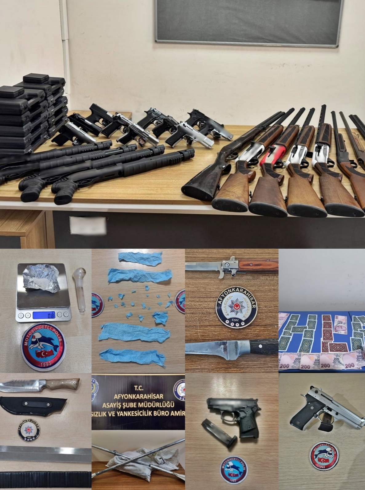 Afyonkarahisar da Emniyetten Huzur ve Güven Uygulamaları 16 Aranan Şahıs Yakalandı