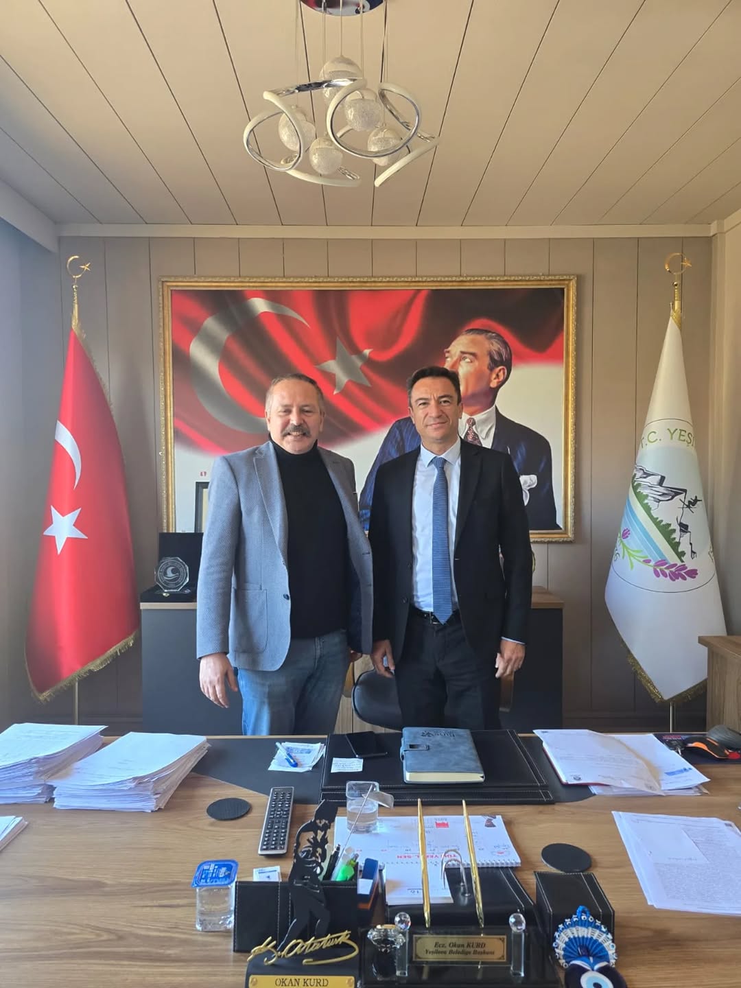 Yeşilova Belediyesi'nden Eren Doğan Yiğit'e Teşekkür
